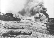 Dieppe beach after the attack