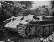 Destroyed German Panther Tank